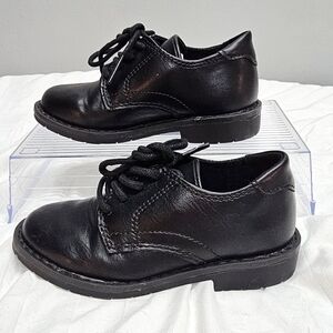 THE CHILDRENS PLACE Classic Black Lace Up Dress Shoes Toddler Size 8